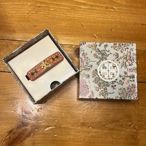 Tory Burch Roxanne Pink Hair Barrette